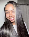 black and blonde genius weft human hair quick weave