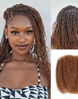 auburn brown afro kinky bulk hair for mini braids