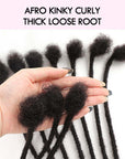thick root afro kinky curly dreadlock extensions