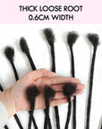 thich loose roots t1b/27 colored human hair dreadlock extensions