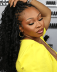 super natural hair look, qvr deep wave hair extensions