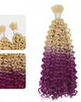 ombre violet water wave crochet braiding hair for black women