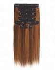 soft straight human hair clip ins for black women volume boost
