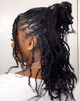 natural black human hair spring twist braiding hair for twists