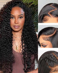deep wave glueless wigs soft curls for black women