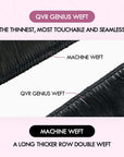 qvr genius weft more touchable and seamless than machine weft quick weave