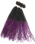 black to purple passion twist braiding hair