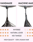 hand-tied invisible crochet human hair extensions