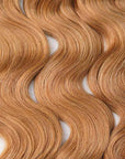 body wave textured honey blonde crochet human hair