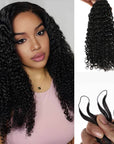 kinky curly crochet braiding hair human hair black extensions