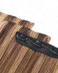 lightweight and seamless human hair clip ins in straight texture