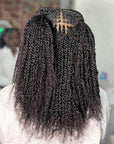 twist braids with afro kinky bulk human hair