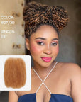18" 27/30 colored afro kinky bulk human hair