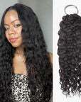 natural black water wave crochet braiding hair for black women
