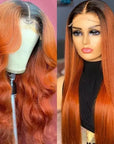 trendy cinnamon brunette human hair lace wigs