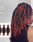t1b/350 ombred spring twist for braiding