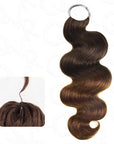 Deep wave crochet human hair extension in color