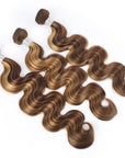 p4/27 piano highlight color body wavve ombre human hair bundles