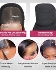 qvr wear and go lace wigs breathable dome cap