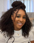 voluminous afro kinky curly crochet braids human hair extensions