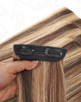blended tone clip in human hair extensions for effortless styling