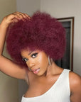 dark red afro kinky hair braiding hair qvr hair
