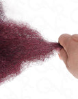 dark red wine tone afro kinky bulk hair