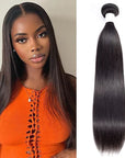 qvr natural black silky straight human hair bundles hair weave