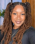 auburn brown colored passion twist hair extensions