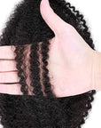 high-quality spring twist human hair black color