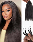 kinky straight texture crochet hair extensions