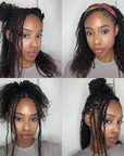bouncy ombre human hair spring twist hair for afro-textured hair