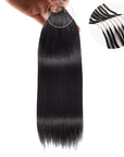 1 pack invisible soft straight human hair crochet hair extensions