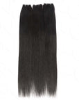 black straight natural color quick weave genius weft hair extensions