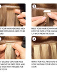 instruction for how to install qvr tape in hair extensions