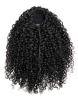 QVR Drawstring Ponytail Extension Twist Curly Human Hair Ponytail Hairstyle