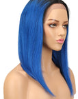 t1b/blue color short bob wigs for effortless style