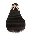 silky straight natural black human hair bundles