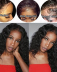 hd lace wigs water wave human hair wig natural look for black women