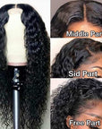 qvr hd lace wigs 13x6 full lace water wave wig curly human hair for black women