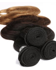 1b/4/27 Body Wave ombred virgin remy human hair bundles