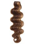 brown highlight body wave virgin human hair bundles