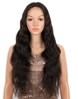 qvr wigs body wave lace front wig for natural black beauty