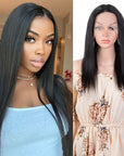 qvr wigs virgin human hair 13x6 lace frontal straight wig