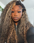 qvr wigs deep wave 180% density hd lace wig