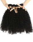 tangle free jerry curly human hair bundles 4pcs