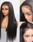 human hair wigs with 5x5 hd transparent lace frontal