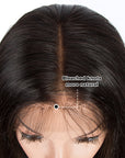 straight human hair lace wigs with bleach knots for natural look