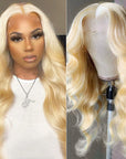 qvr wigs 613 blonde body wave lace front wig