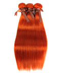 ginger orange silky straight human hair bundles